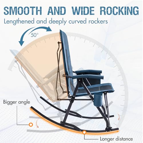 PORTAL-Oversized-Folding-Rocking-Camping-Chair-Portable-Outdoor-Rocker-with-High-Back-Hard-Armrests-Carry-Bag-Supports-400-lbs-Mesh-Back-Blue