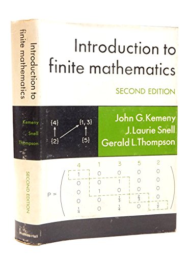 Introduction to Finite Mathematics 0134837924 Book Cover
