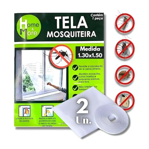 Kit 2 Tela Mosquiteiro Janela Ajustavel com Velcro Anti-inseto Mosquito Pernilongo 130x150cm