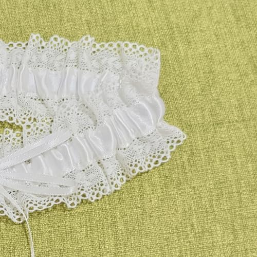 Wanlvhu Wedding Garters For Bride Lace Leg Garter Belt Bridal Garters With Bow Stretch thumb #2