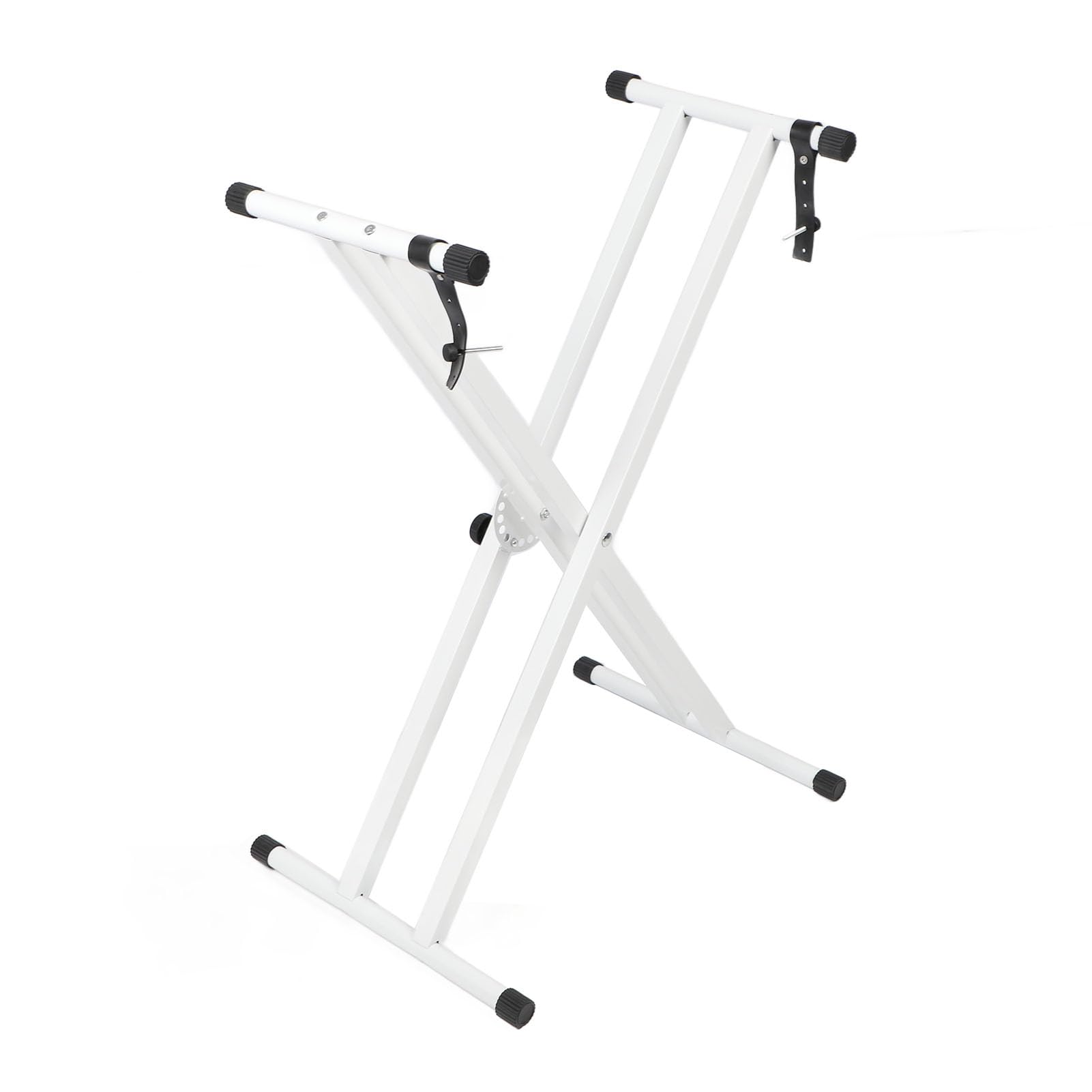 SIXRUN Supporto per Tastiera con Telaio a X, Struttura in Metallo Regolabile, Personalizzazione in Altezza e Larghezza per Pianoforte Elettronico da 54-88 Tasti, Adatto a Musicisti Ed Artisti
