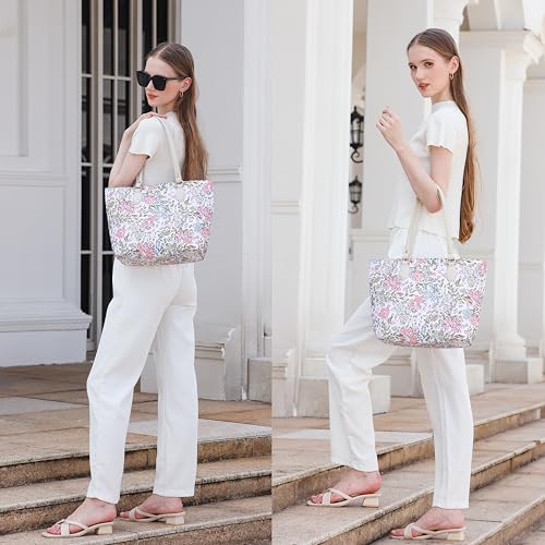 Tote bags for women, tote purse, nylon tote bag, with zipper and pockets, waterproof2