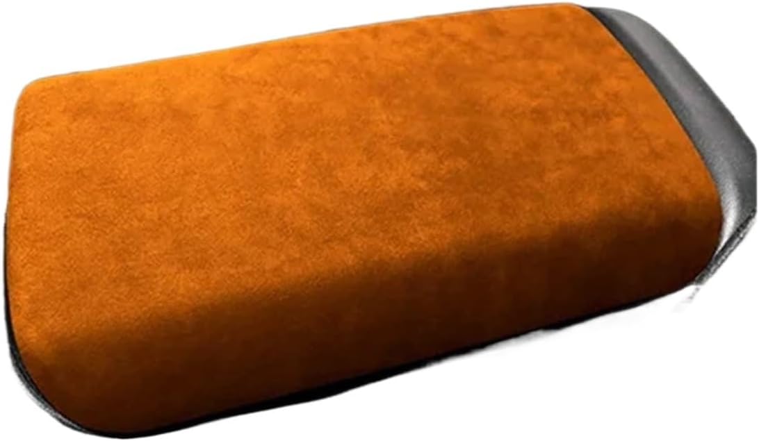 Car Storage Box Cover Compatible for Hyundai Tucson 2019 2021 2022 2023, Storage Box Panel Pad with waterproofs Organizer, Alcantaras Center Lid(20-in Orange)