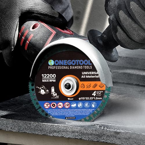 image for ONEGOTOOL 4-1/2 inch Indestructible Cutting Discs for Angle Grinder 7/