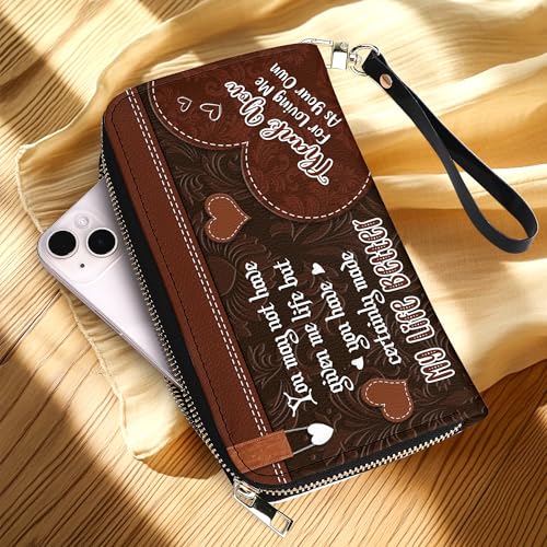 Gifts For Bonus Mom From Son, Daughter - Bonus Mom Purse - Mothers Day Gifts for Bonus Mom - Step Mom Christmas Gifts, Birthday Gift Ideas - Leather Long Wallet for Work, Travel4