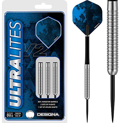 Dart-Set, 15 g, 17 g, Wolfram, V2, leicht, M3 Doppelring, 15 Stück Cover