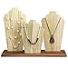 MOOCA Wooden Necklace Holder Jewelry Display Bust Stand Wood Jewelry Necklace Stands Necklace Organizer Necklace Bust Stands Wood Jewelry Holder Display