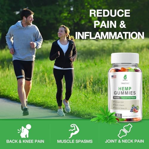 3 Packs Hemp Gummies for Pain, Sleep, Anxiety - Hemp Gummy 100% Natural Organic Extra Strength High Potency with Pure Hеmp Oil Extract Vegan Bear Candy - Thumbnail 4