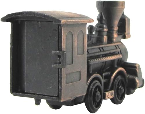 Miniatura 4 de Treasure Gurus Die Cast Modelo Locomotora Sacapuntas Diecast Steam Engine Train Railfan Gift