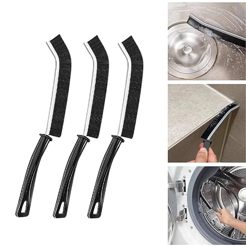 Image of 6 Pack Non-Scratch Wire Dish Cloth with 3 Scrub Cleaning Brushes & 3 Free Hooks | Reusable Wire Dishwashing Cloth for Wet & Dry Use | Kitchen Scrubber for Dishes, Utensils, Sink, Stove & Cookware