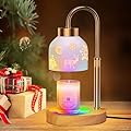 Lukasa Christmas Gifts, Christmas Candle Warmer Lamp, with Timer and Dimmer, Adjustable Height Candle Lamp, Wax Melt Warmer for Scented Jar Candles, Christmas Gifts for Women Mom Girls Teens Adults