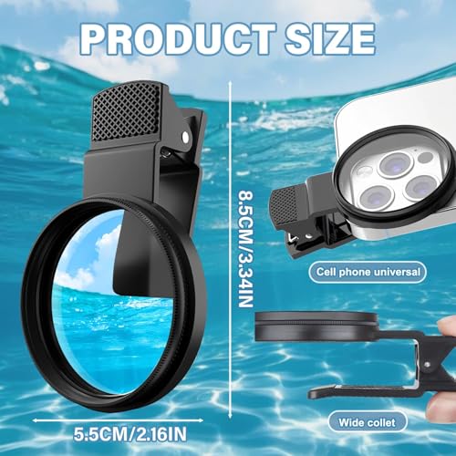Image of CPL Filter for Mobile Set, 52mm Clip-On Polarizing Lens Filter Kit,Nd Filter for Mobile Compatible with Most Smartphones for Outdoor Photography