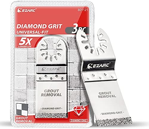 EZARC Diamond Oscillating Saw Blades for Grout and Mortar, 3-Pack