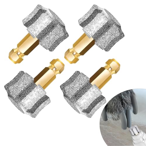 Hsthe Sea 4Pcs Dog Nail Grinder Replacement Pet Nail Grider Polisher Wheel Head Professional Spare Grinding Head for Dog Cat Pet Toenail Paws Electric Claw Trimmer Nail Smoothing Grooming Tool