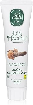 Eyup Sabri Tuncer Herbal Toothpaste Mint, Clove, Ginger & Aloe Vera Options, Fluoride Free & SLS Free, Fresh Breath & Daily Oral Care for Adults, Natural Inspired, 90 ml Clove, Single Tube