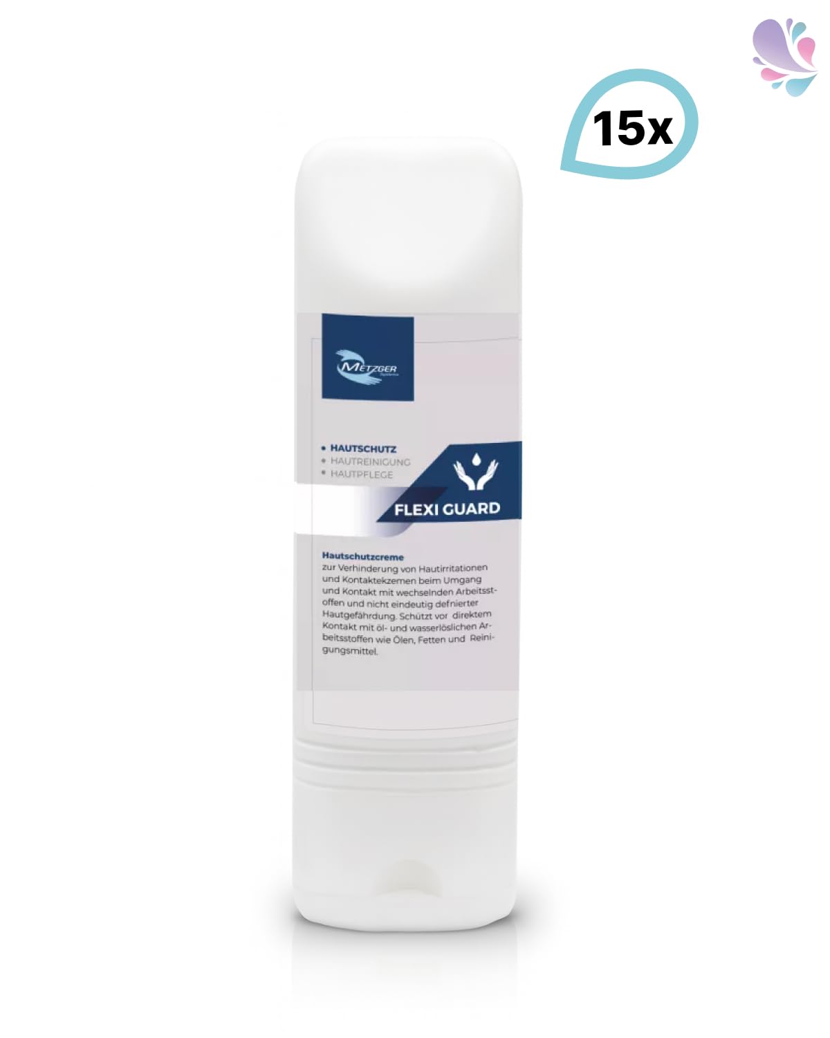Flexi Guard Hautschutzcreme – 15 × 100 ml, silikonfrei