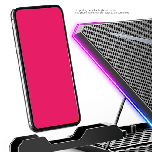Base para Portátil con 10 Ventiladores RGB y 5 Velocidades miniatura 2