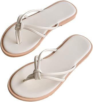 Flip Flops Shoes Woman Sandals Women Slippers Beach Shoes Fashion Student Flats Ladies Bathroom Shoe Color Beige Size 35Yards Beige 37Yards