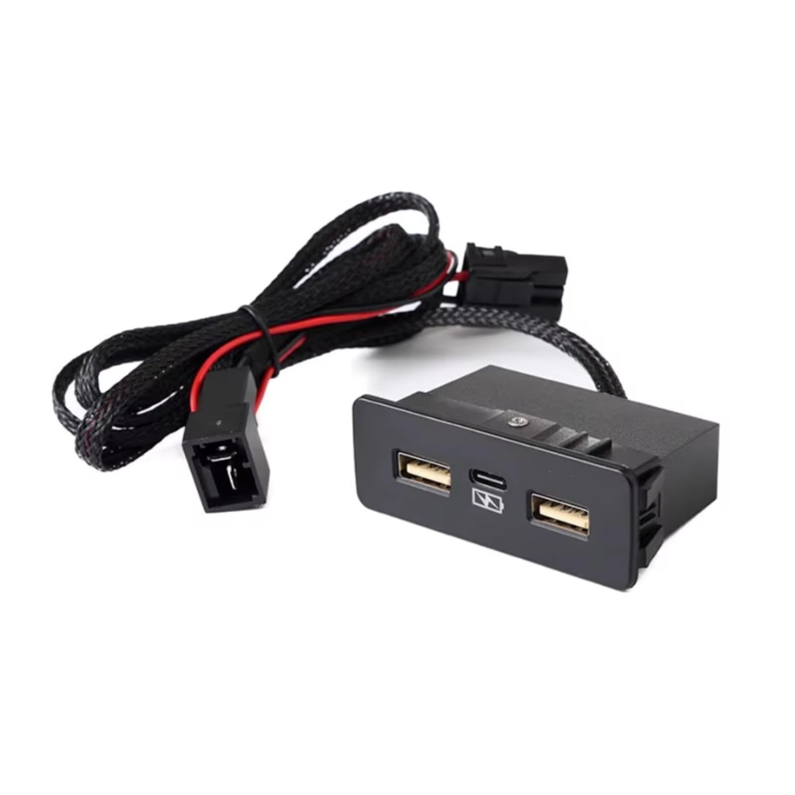 Enchufe módulo USB AUX Conector USB De Consola Compatible Con CRV Para Civic Para Accord Car Dual Single PD Tres Puertos Rápido Para Cargador