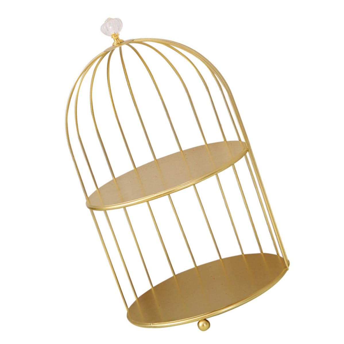 Organisateur de Produits Divers en Fer Toyvian à 2 Niveaux Or pour Bureau et Bain