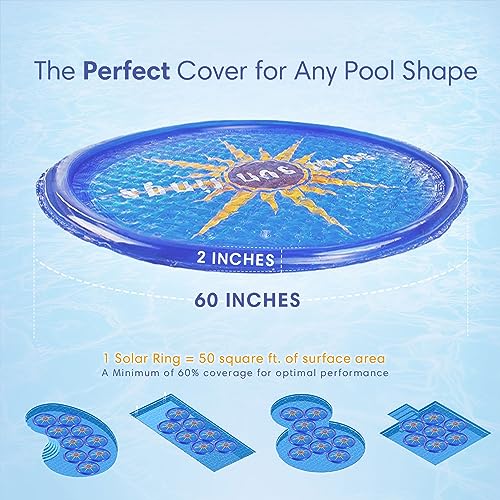 Solar Sun Rings SSR-SB-02 60 Inch Above Ground Or Inground Swimming Pool Hot Tub Spa Heating Accessory Circular Heater Solar Cover thumb #5