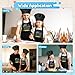 R HORSE Adult Kid Apron and Chef Hat Set - Black Adjustable Kitchen Apron Hat Blue Parent and Child Cooking Baking Painting and Training Kits Dress up Role Play Chef Toy Kid Funny Cooking Gifts