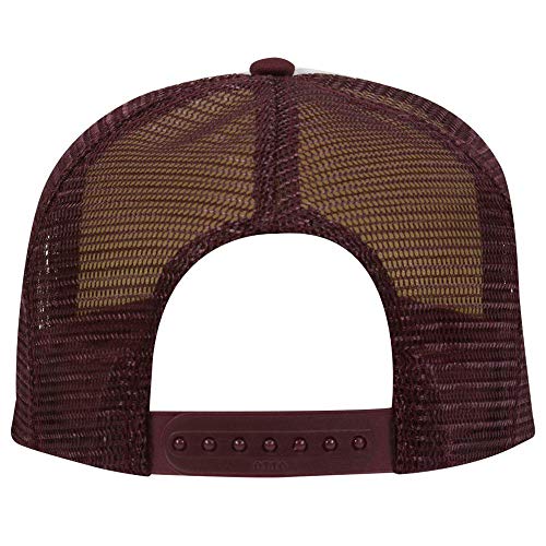 Image of OTTO Polyester Foam Front 5 Panel Pro Style Mesh Back Trucker Hat
