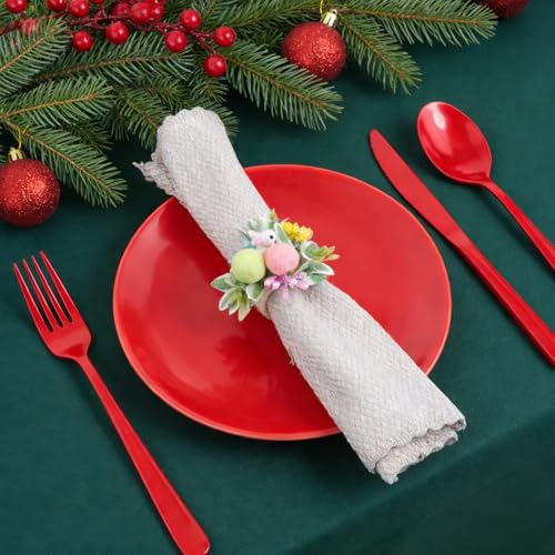 Servilleteros de mesa anticaídas de espuma y yute para cenas con niños 7