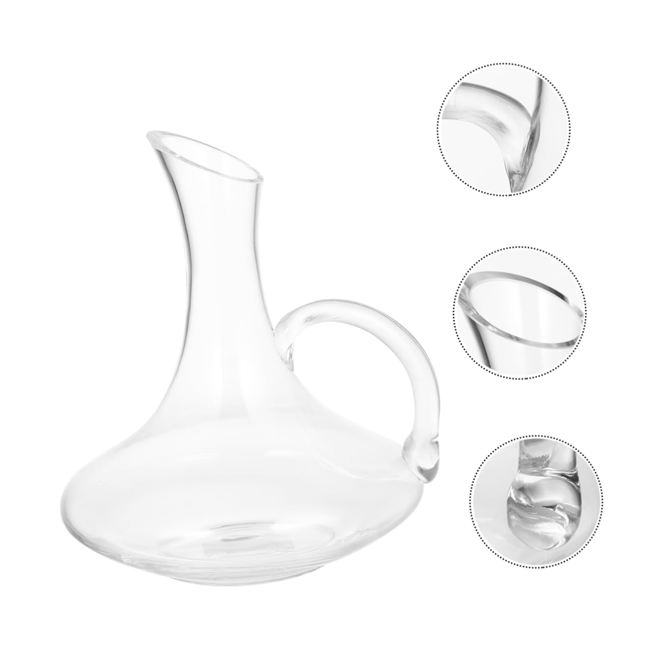 VALICLUD 1pezzi Decanter Per Bevande in Vetro Distributore Whisky Con Design Manubrio Decorazione Per Bar e Regalo