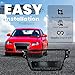 Front Bumper Grille for 2009-2012 Audi A4 B8 Replacement Front Radiator Grill, ABS Upper Hood Hollow Grille Part Car Radiator Guard for 2009 2010 2011 2012 Audi A4 B8