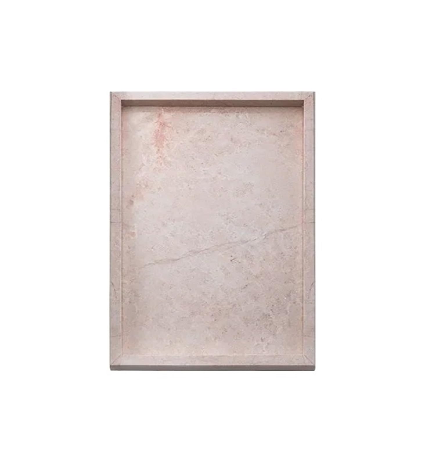 Perfume Organiser Marble Storage Tray For Candles Perfume Jewelry Genuine Stone Vanity For Bathroom Counter Dresser Home Decor(25x15cm)