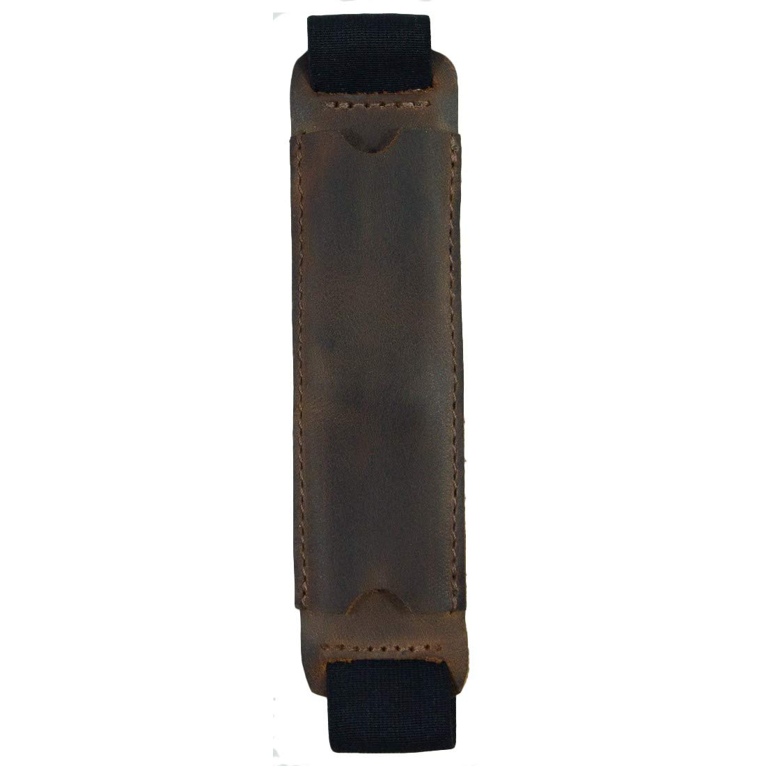 Hide & Drink, Leather Pen Case w/Elastic Band, Fits (6 to 7 in.) Tall Notebooks/Pencil Sleeve/Pen Pouch/Pen Holster, Handmade :: Bourbon Brown