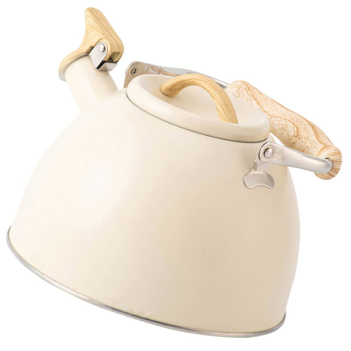 Bollitore con ronzio Bollitore da tè con fischio per fornelli Bollitore da piano cottura Teteras para Hervir Teiera smaltata Bollitore da tè giapponese Bollitore per l'acqua Foglie sfuse in acciaio