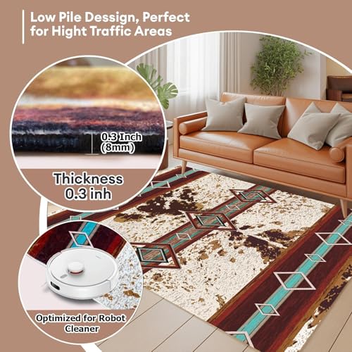 Combo Tapete Decorativo Southwest 3x5 ft con Cinta Antideslizante miniatura 5