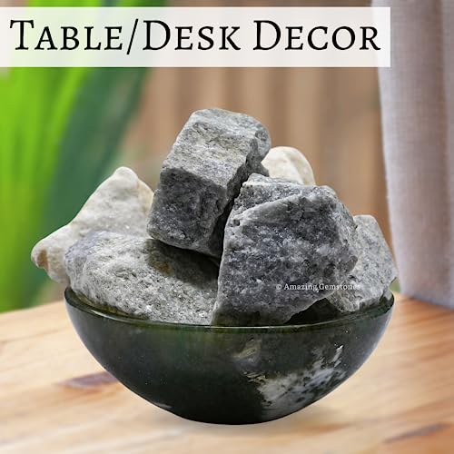 Image of Amazing Gemstone 2 Pieces Hackmanite Fluorescent Sodalite Raw Crystals and Healing Stones, Natural Rocks for Tumbling and DIY Raw Stones and Crystals