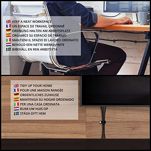 Belle Vous 271 Pezzi Kit Ganci Clip per Cavi Tipo