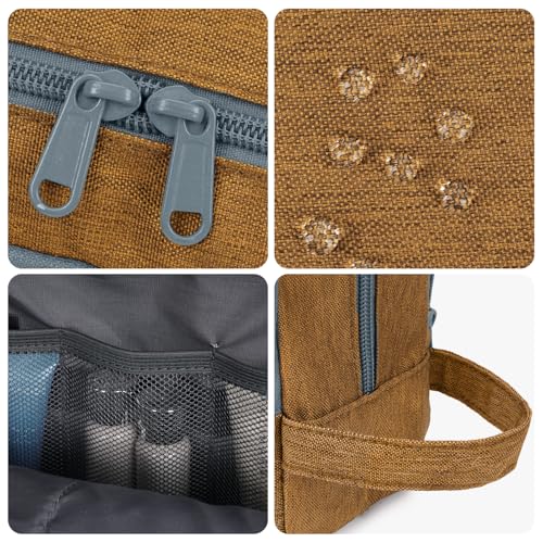 Image of WANDF Travel Toiletry Bag for Men, Small Dopp Kit for Toiletries