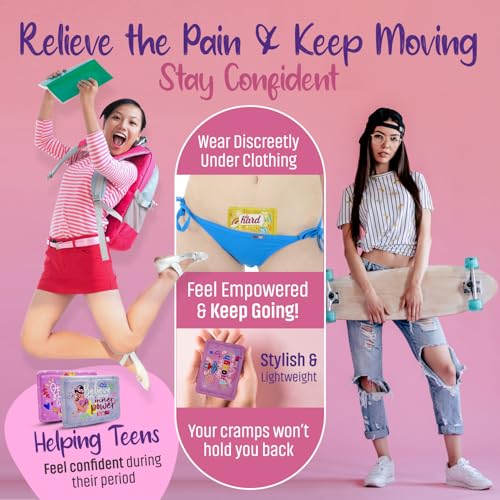 Period Heating Pad for Cramps – Period Kit for Teens, Tweens, Girls, and Women Essentials -Period Stuff -Disposable Heating Patches for Menstrual Cramp Pain Relief, Portable Heat Therapy - Thumbnail 3