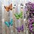 Metal Butterfly Wall Decor - 9.6" Outdoor Fence Wall Art Decor, Hanging Decoration for Garden Yard Living Room Bedroom Patio Balcony(4 Pack)