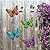 Metal Butterfly Wall Decor - 9.6" Outdoor Fence Wall Art Decor, Hanging Decoration for Garden Yard Living Room Bedroom Patio Balcony(4 Pack)