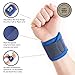 Neo-G Wrist Band - Support For Joint Pain, Arthritis, Sprains, Strains, Instability, Sports, Golf, Tennis, Basketball - Adjustable Compression - Class 1 Medical Device - One Size - Blue