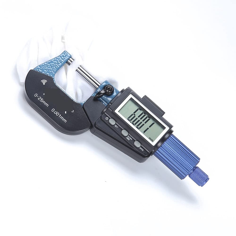 Micrometro elettronico esterno 0.001mm 0-25-50-75-100mm digitale Misurazione Misura Trasmissione dati Bluetooth-compatibile per la lavorazione(25-50mm)