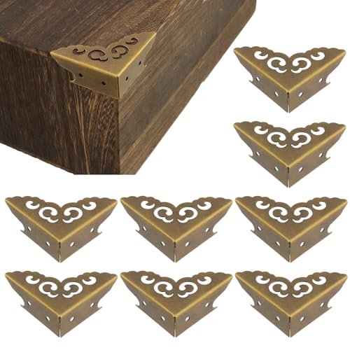 Image of Geesatis 8PcsCorner Protectors,Guard Cabinet Furniture Corner(Bronze)