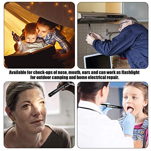 image for Romeda Pen Light and Medical Scissors, LED Penlight with Pupil Gauge a