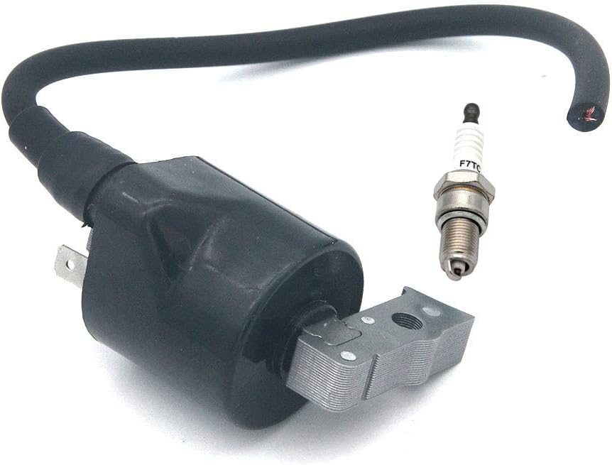 Ignition Coil With Spark Plug F7TC For Kawasaki FC400V FC420V John Deere LX172 LX176 240 245 GT242 F510 Kawasaki 21121-2070 John Deere AM109209 BPR5ES