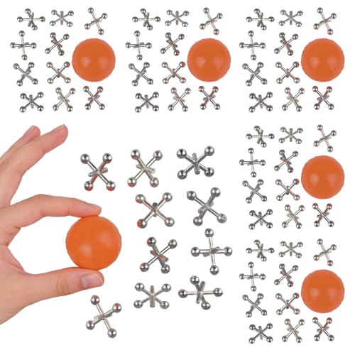 Metal Jacks With Ball - 12 sets per unit