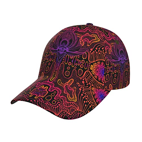 Gorra Beisbolera Psicodélica Abstracta Ajustable miniatura 1