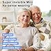 Rechargeable Hearing Aids for Seniors with Hearing Loss - Invisible Hearing Amplifiers for Adults with Noise Cancelingand Volume Control Comfort In-ear Hearing Devices