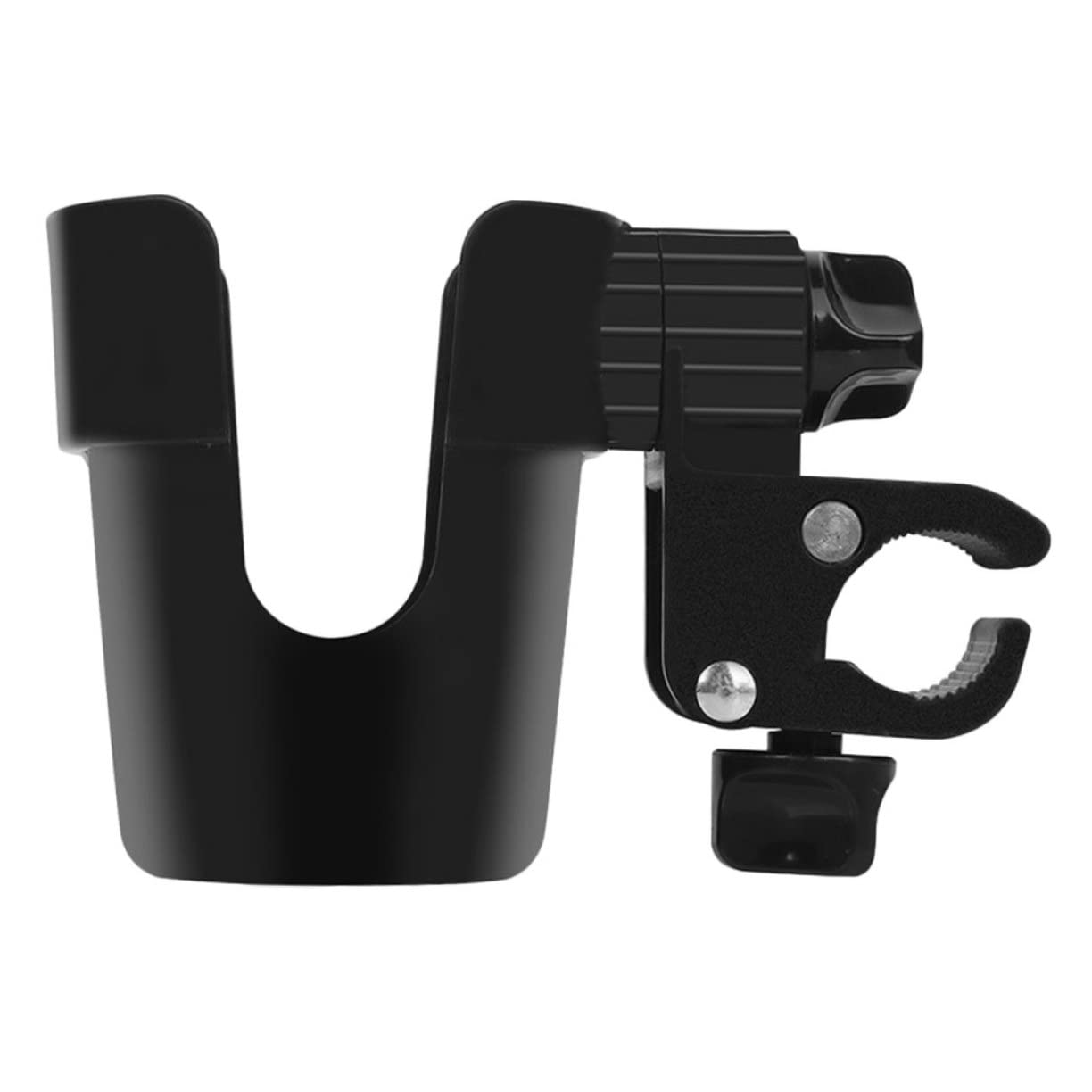 ERINGOGO Stroller Drink Holder Handlebar Bottle Holder Clamp Stroller Cup Holder Water Bottle Holder for Drinks Holder Stroller Milk Bottle Holder for Buggy Pushchair Black