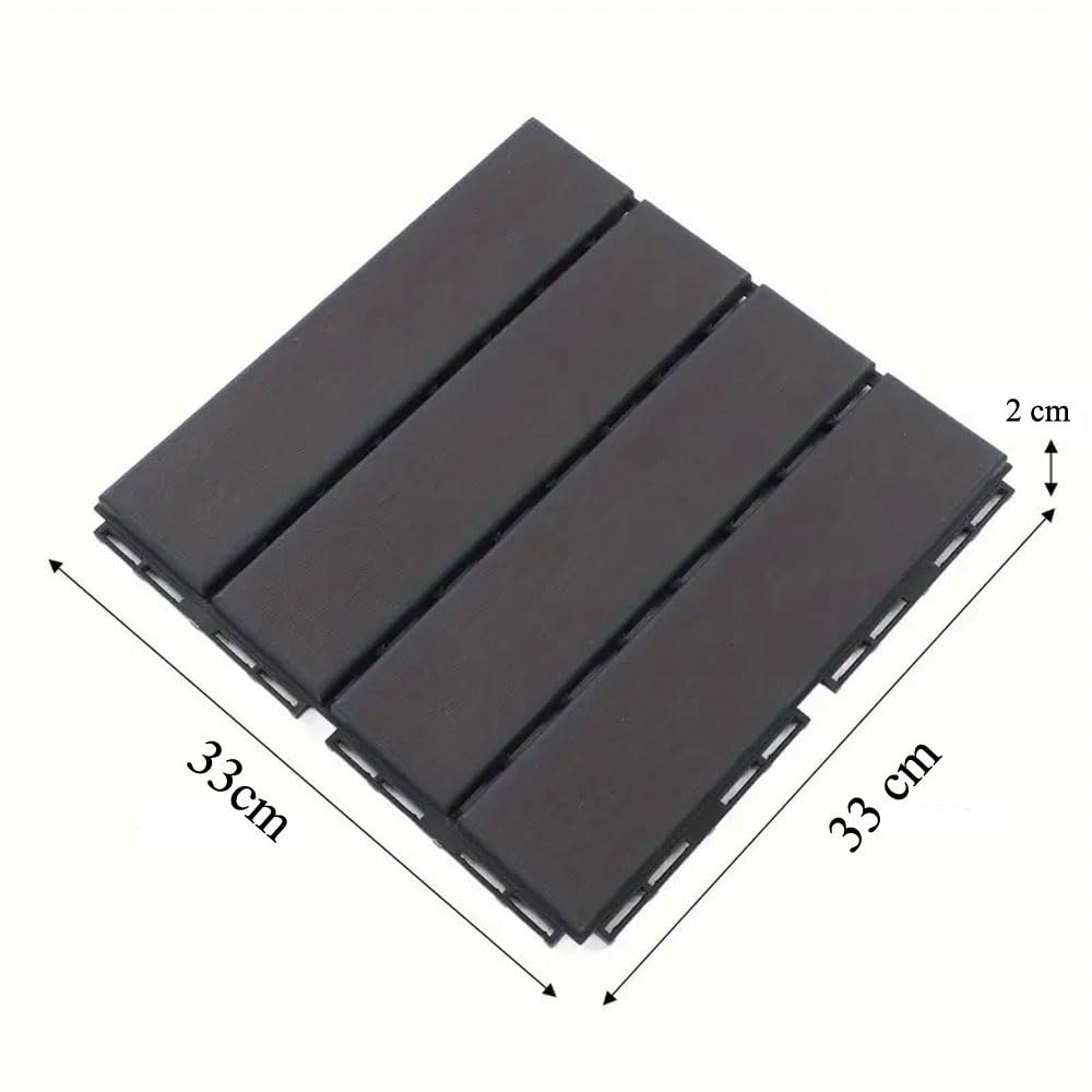 Baldosas de Plástico 33x33, Suelo, 1m2, Losetas, Azulejos, Palet, Revestimiento Exterior
